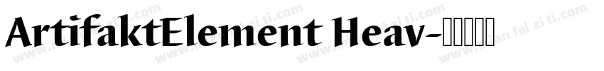 ArtifaktElement Heav字体转换